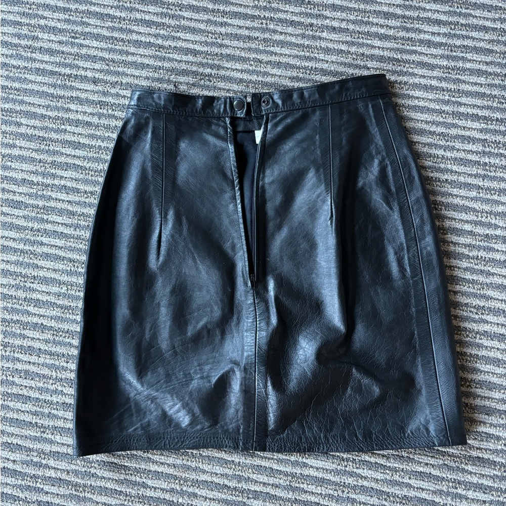 Vintage leather skirt